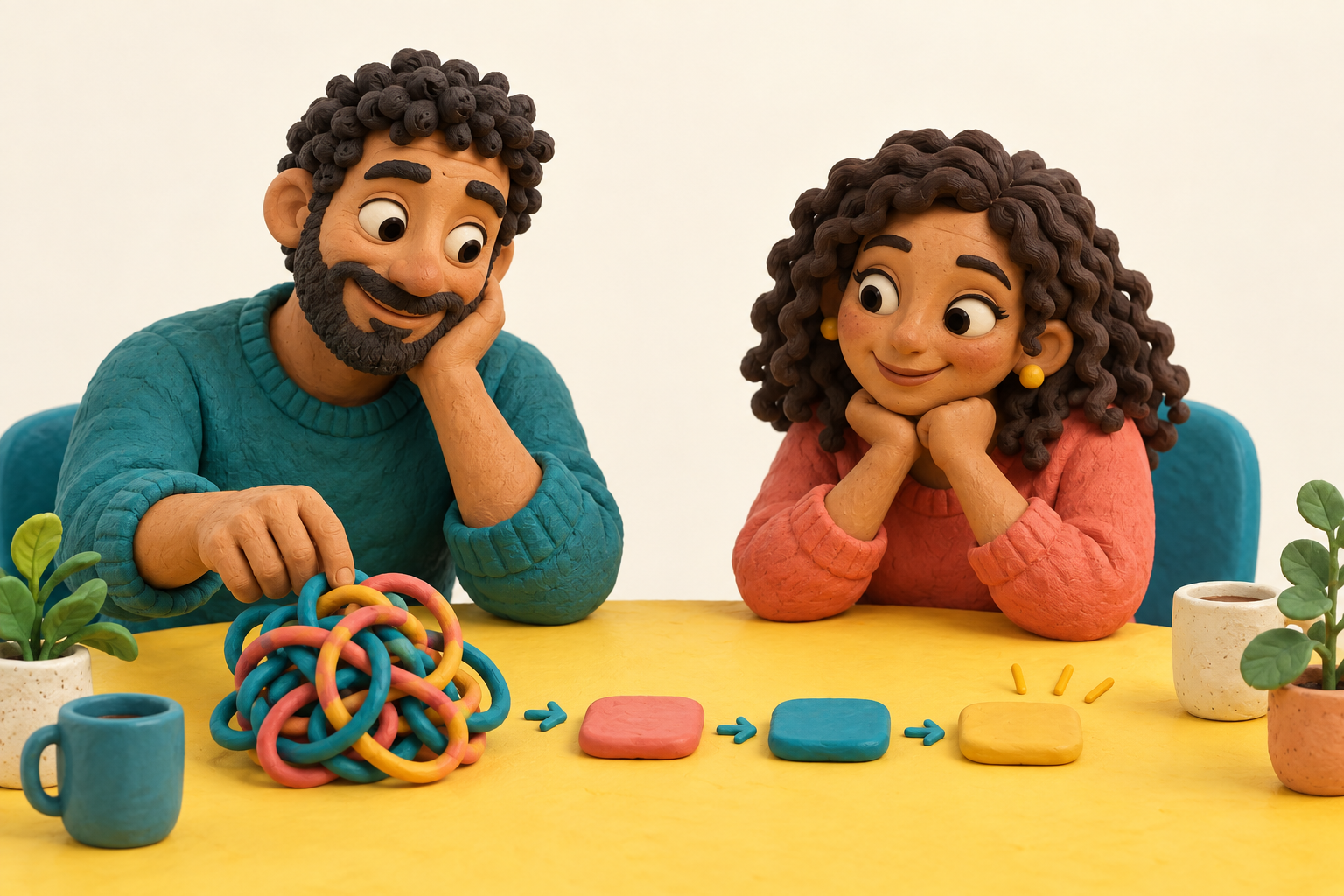 דמויות מלוות בדרך לצעד קטן